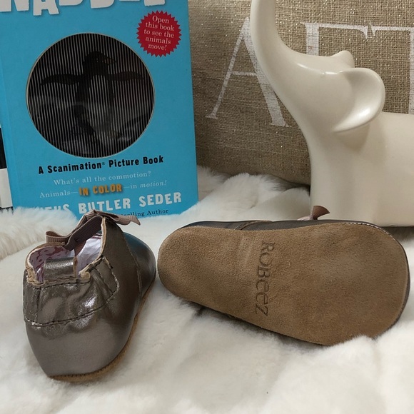 ROBEEZ ( 12-18 months) grey baby girl dress shoes - Picture 5 of 7